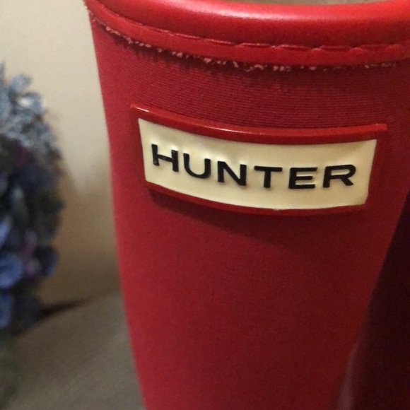 Hunter Arlen Red Tall Rain Boot - Picture 7 of 7
